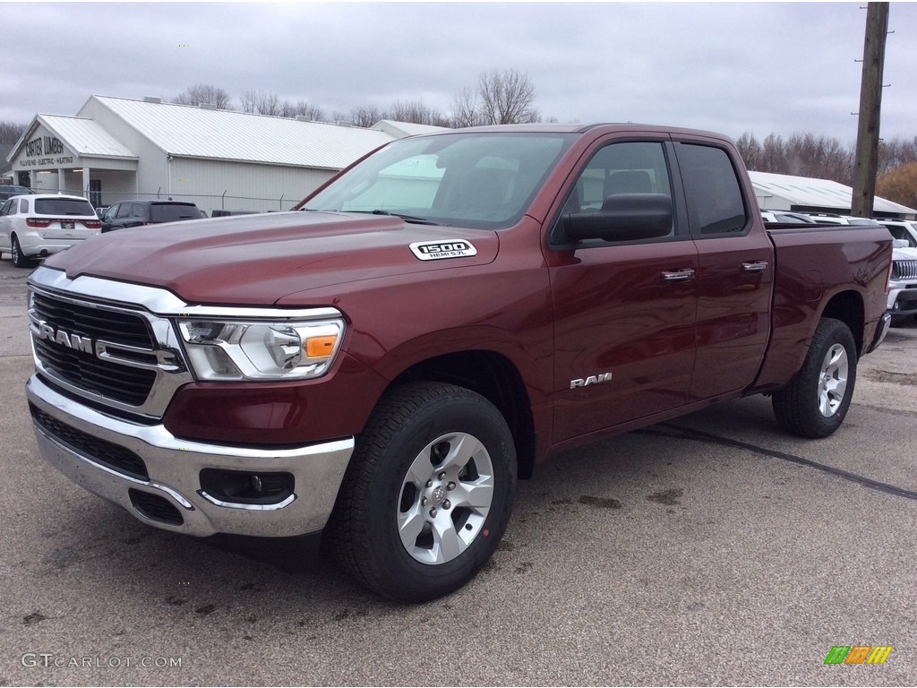 2020 1500 Big Horn Quad Cab 4x4 - Delmonico Red Pearl / Black/Diesel Gray photo #5