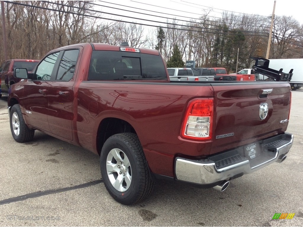 2020 1500 Big Horn Quad Cab 4x4 - Delmonico Red Pearl / Black/Diesel Gray photo #7