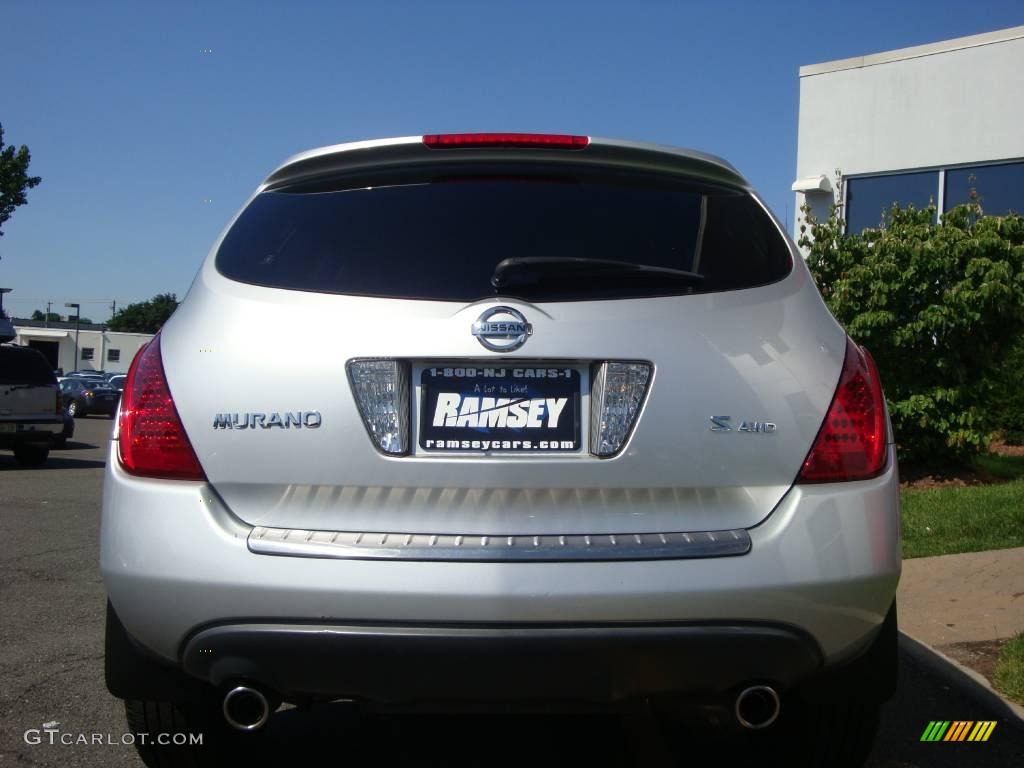 2006 Murano S AWD - Brilliant Silver Metallic / Charcoal photo #7