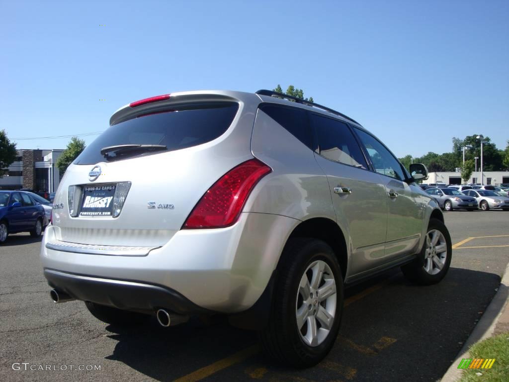 2006 Murano S AWD - Brilliant Silver Metallic / Charcoal photo #8