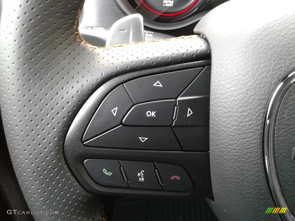 2019 Dodge Charger Scat Pack Stars & Stripes Edition Black Steering Wheel Photo #136255384