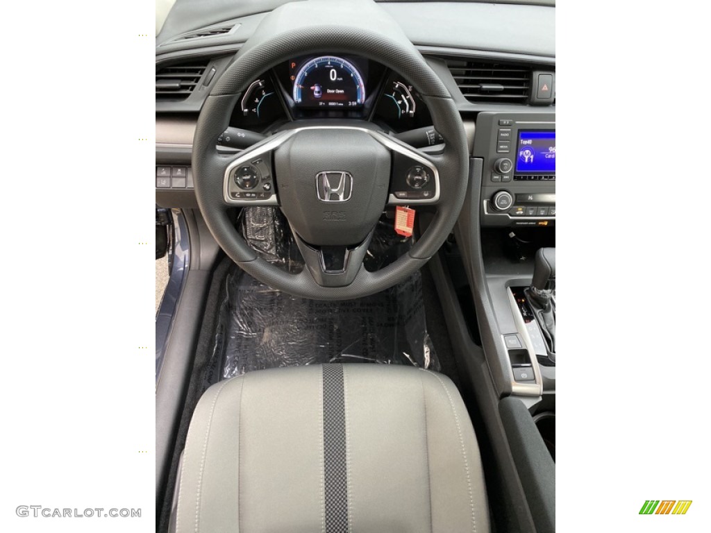 2020 Honda Civic LX Sedan Gray Steering Wheel Photo #136257208