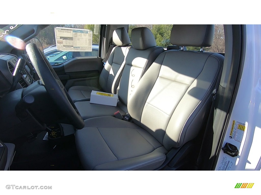 Earth Gray Interior 2019 Ford F250 Super Duty XL Regular Cab 4x4 Plow Truck Photo #136262438