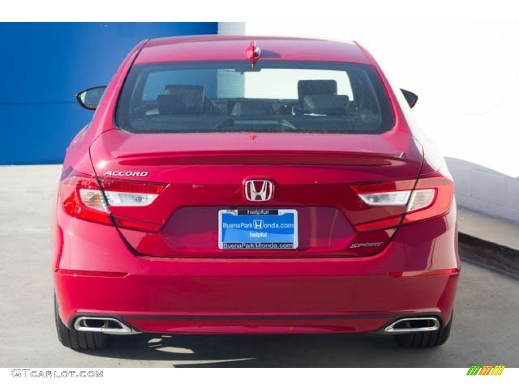 2020 Accord Sport Sedan - Radiant Red Metallic / Black photo #6