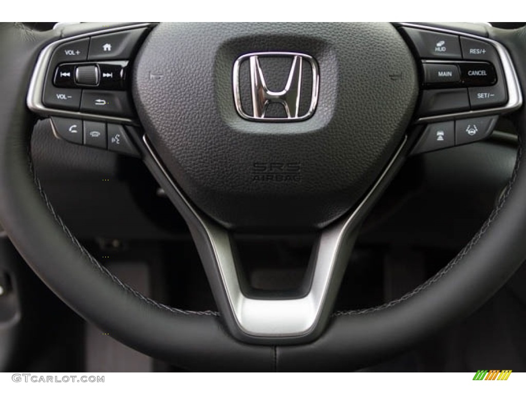 2020 Honda Accord Touring Sedan Black Steering Wheel Photo #136265003