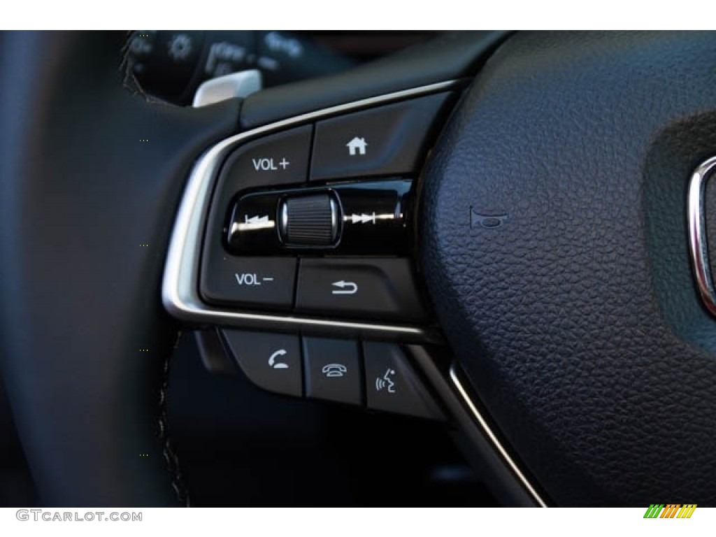 2020 Honda Accord Touring Sedan Black Steering Wheel Photo #136265177