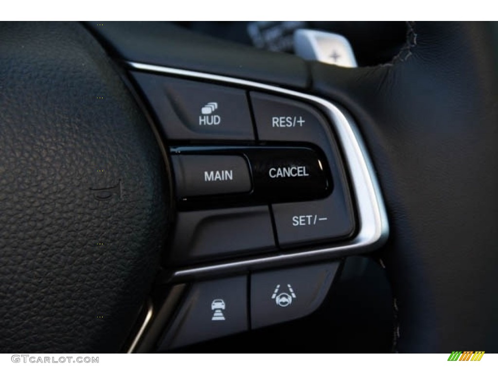 2020 Honda Accord Touring Sedan Black Steering Wheel Photo #136265198
