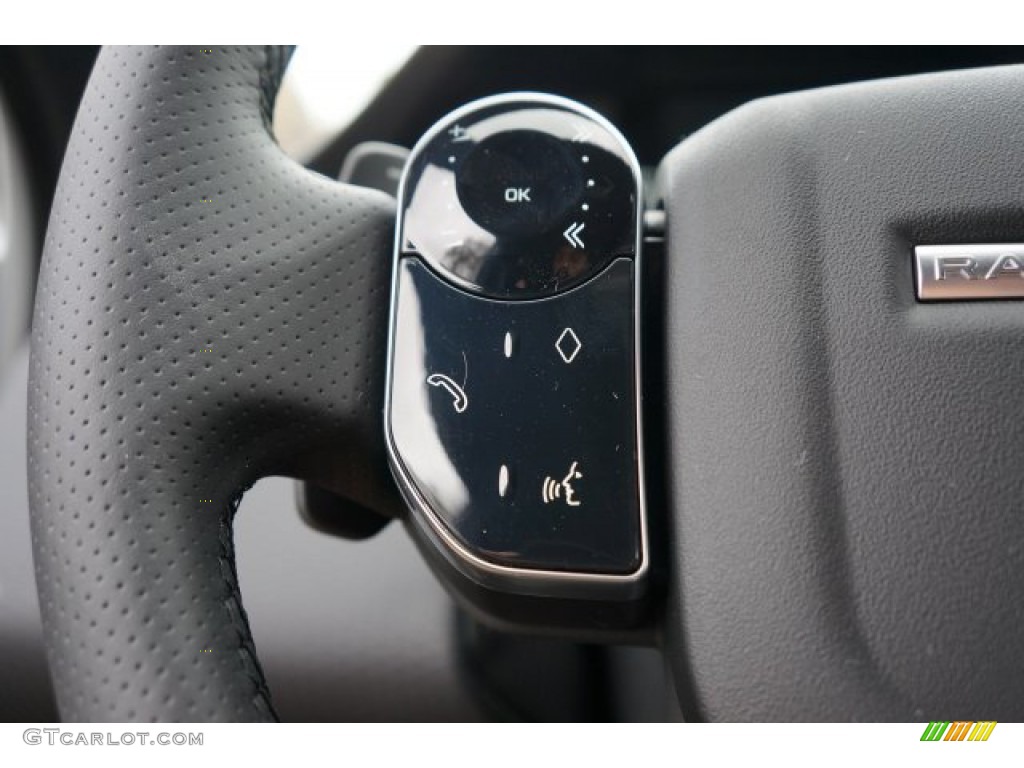 2020 Land Rover Range Rover Evoque S R-Dynamic Ebony Steering Wheel Photo #136265204