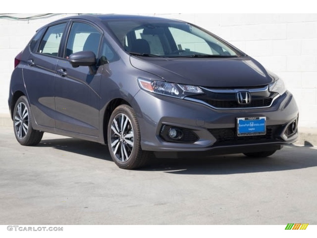 Modern Steel Metallic 2019 Honda Fit EX Exterior Photo #136267028