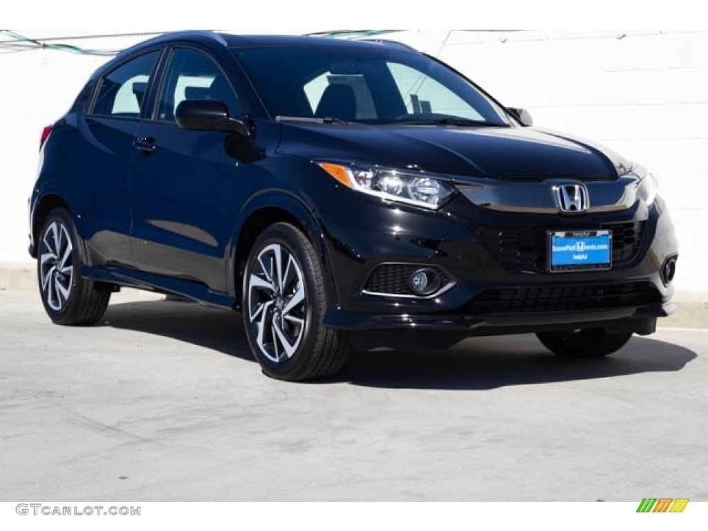 Crystal Black Pearl 2020 Honda HR-V Sport Exterior Photo #136268252