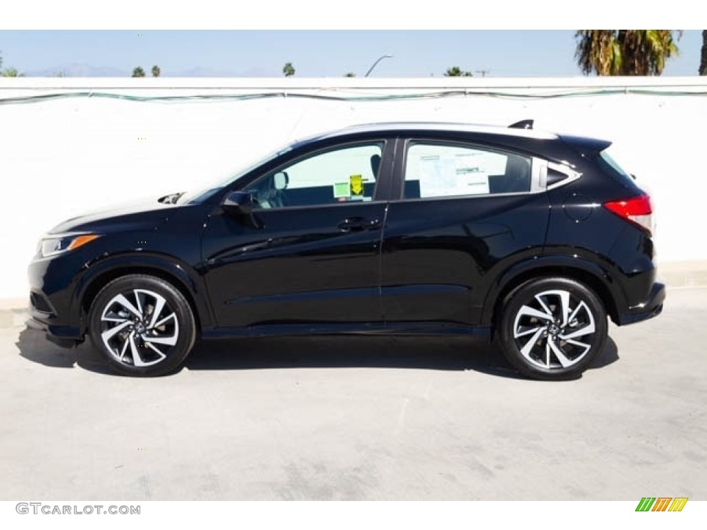 Crystal Black Pearl 2020 Honda HR-V Sport Exterior Photo #136268348