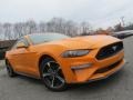 2018 Orange Fury Ford Mustang EcoBoost Fastback  photo #2
