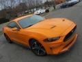 2018 Orange Fury Ford Mustang EcoBoost Fastback  photo #3
