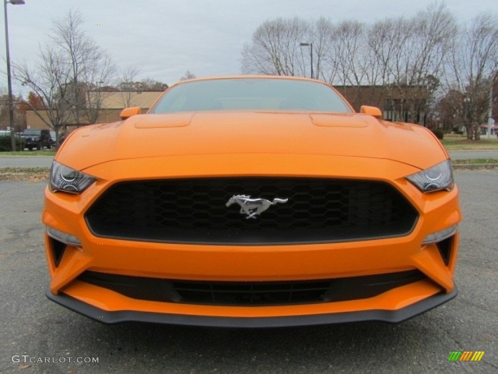 2018 Mustang EcoBoost Fastback - Orange Fury / Ebony photo #4