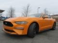 2018 Orange Fury Ford Mustang EcoBoost Fastback  photo #6