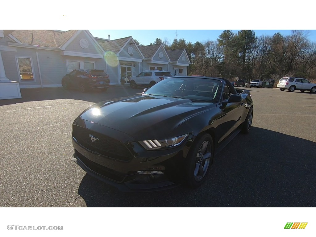 2015 Mustang V6 Convertible - Black / Ebony photo #3