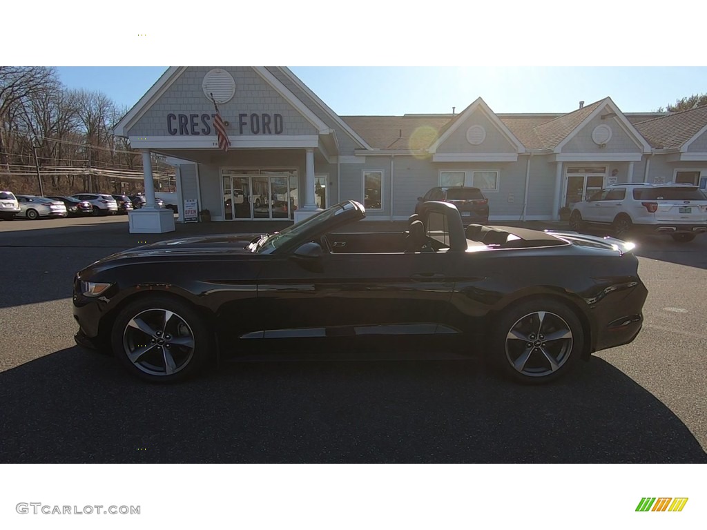 2015 Mustang V6 Convertible - Black / Ebony photo #4