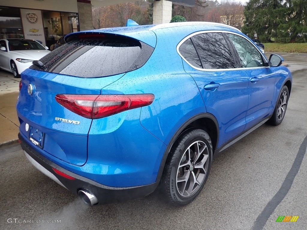 2019 Stelvio Ti AWD - Misano Blue Metallic / Black photo #2
