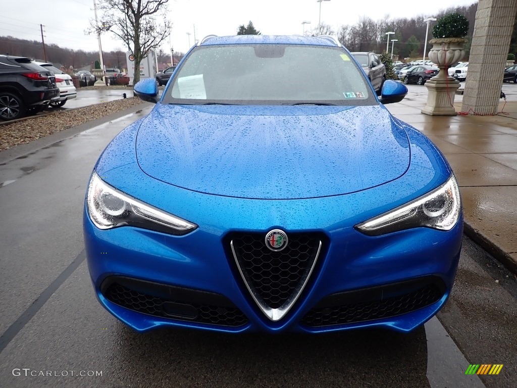 2019 Stelvio Ti AWD - Misano Blue Metallic / Black photo #4