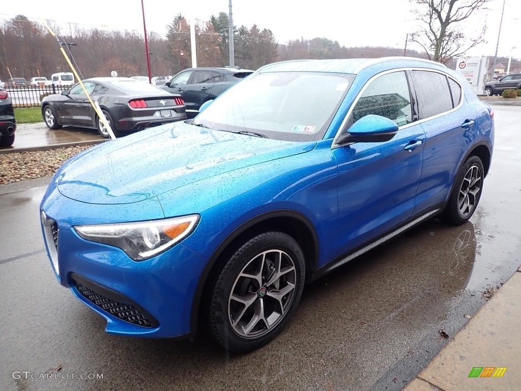 2019 Stelvio Ti AWD - Misano Blue Metallic / Black photo #5