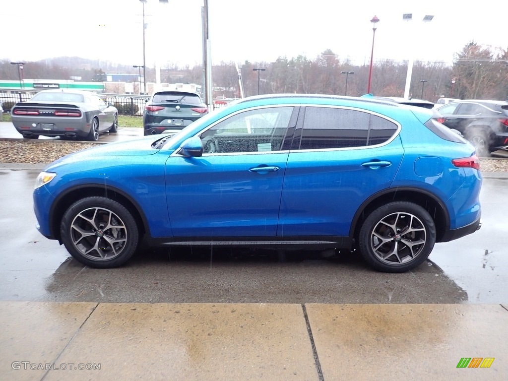 2019 Stelvio Ti AWD - Misano Blue Metallic / Black photo #6