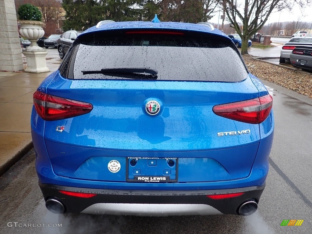 2019 Stelvio Ti AWD - Misano Blue Metallic / Black photo #8