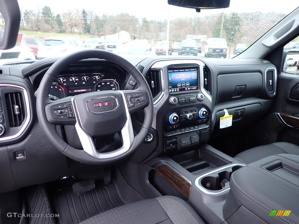 Jet Black Interior 2020 GMC Sierra 1500 Elevation Crew Cab 4WD Photo #136271636