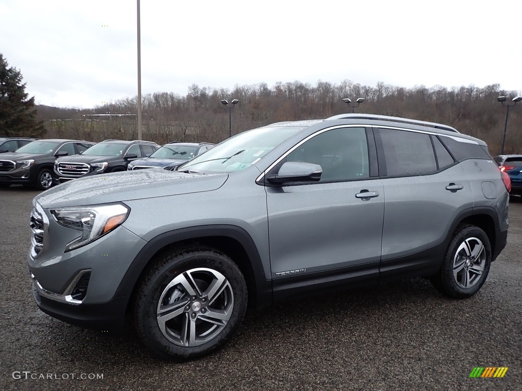 Satin Steel Metallic 2020 GMC Terrain SLT AWD Exterior Photo #136272356