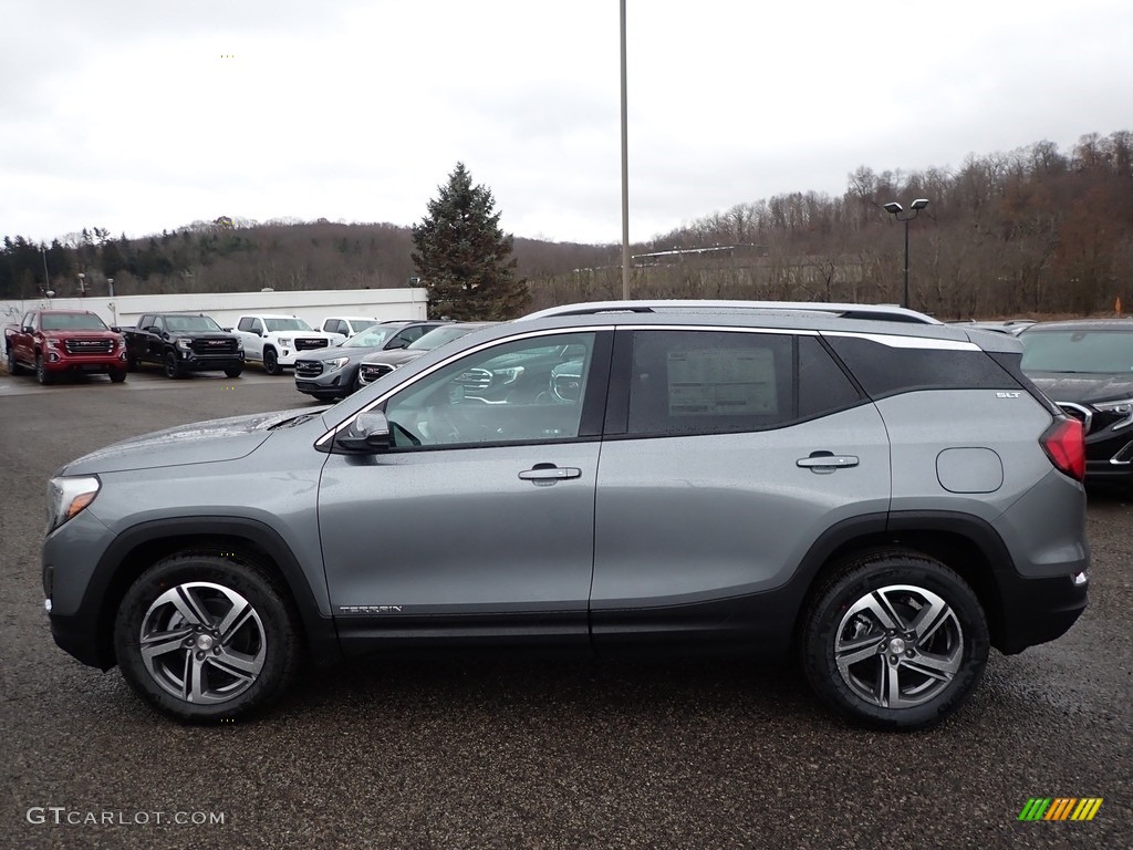Satin Steel Metallic 2020 GMC Terrain SLT AWD Exterior Photo #136272605