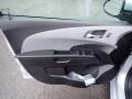 Jet Black/Dark Titanium 2020 Chevrolet Sonic LT Sedan Door Panel