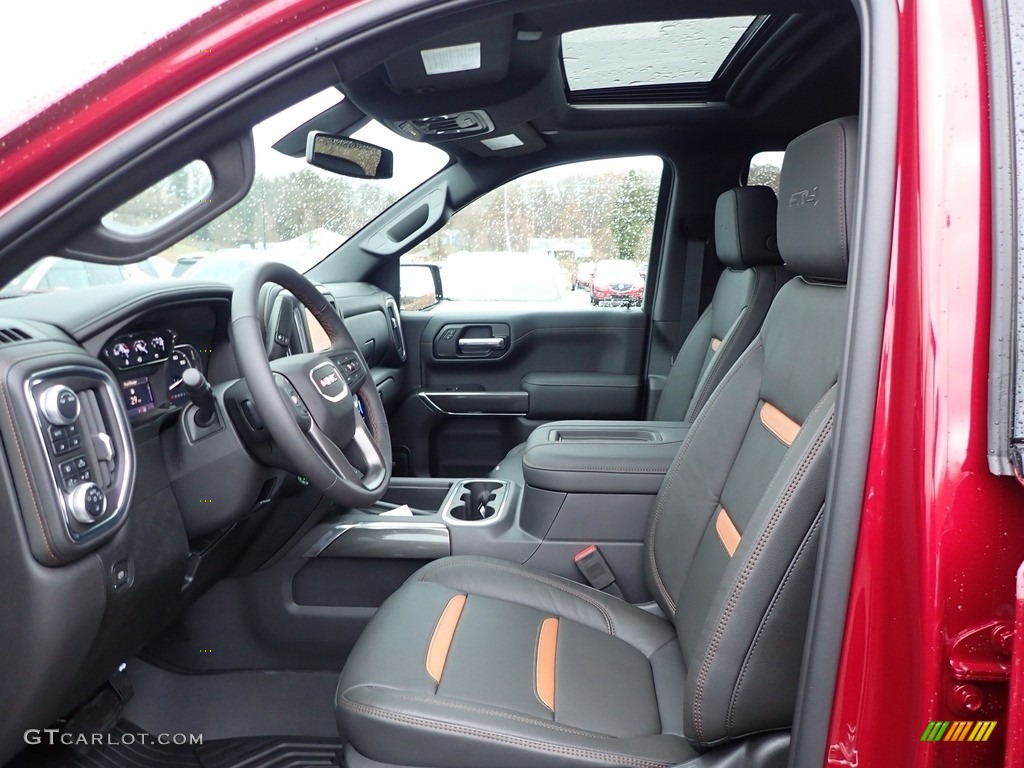 Jet Black Interior 2020 GMC Sierra 1500 AT4 Crew Cab 4WD Photo #136273886