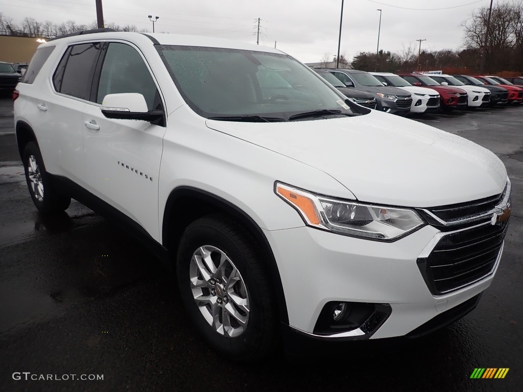 Summit White 2020 Chevrolet Traverse LT AWD Exterior Photo #136273970