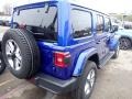 2020 Ocean Blue Metallic Jeep Wrangler Unlimited Sahara 4x4  photo #5