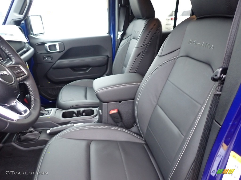 2020 Wrangler Unlimited Sahara 4x4 - Ocean Blue Metallic / Black photo #12