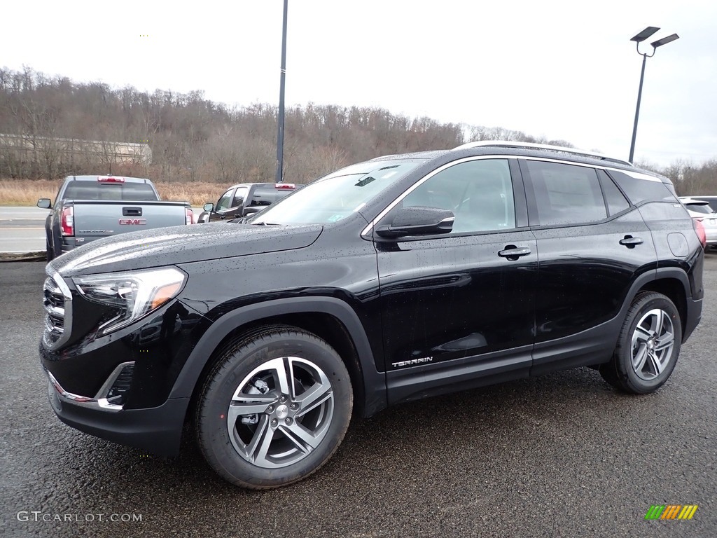 Ebony Twilight Metallic 2020 GMC Terrain SLT AWD Exterior Photo #136275743