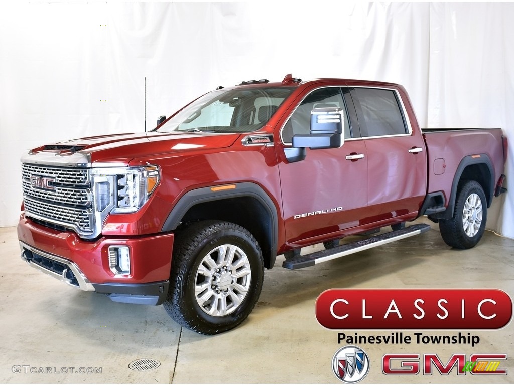 2020 Sierra 2500HD Denali Crew Cab 4WD - Red Quartz Tintcoat / Jet Black photo #1