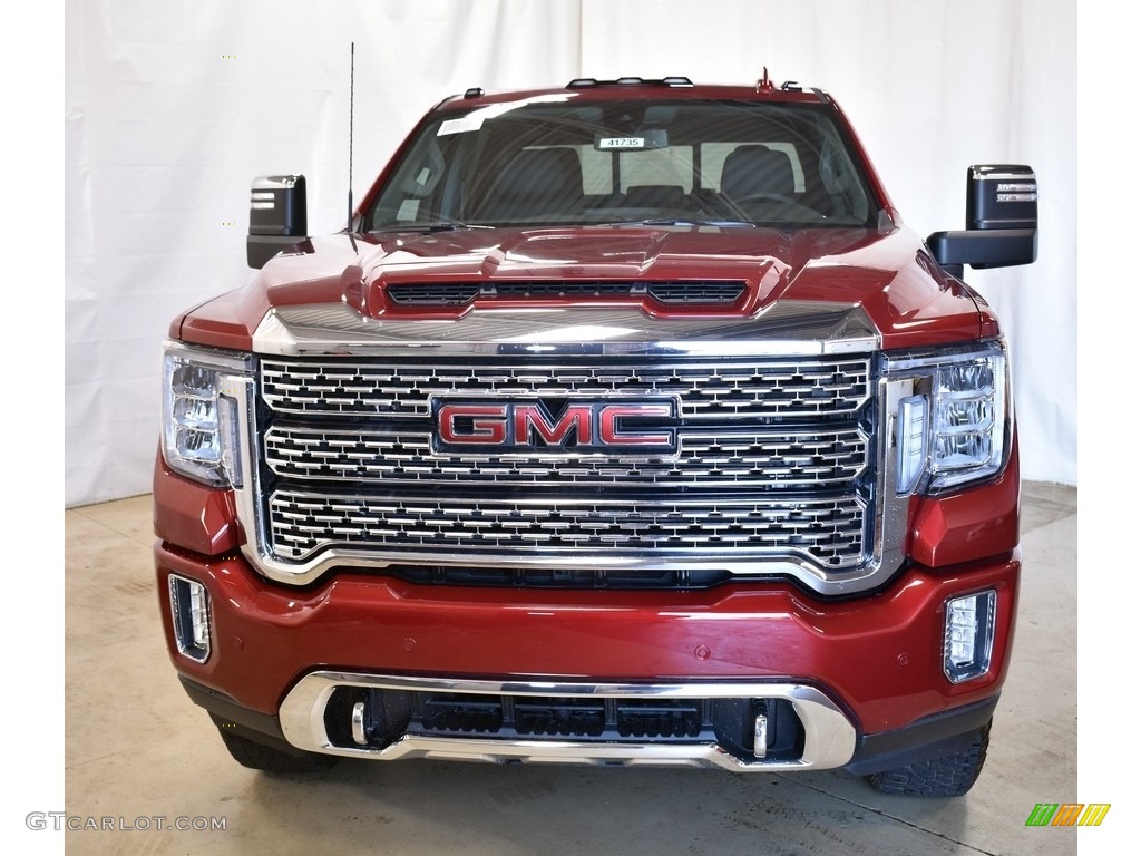 2020 Sierra 2500HD Denali Crew Cab 4WD - Red Quartz Tintcoat / Jet Black photo #4