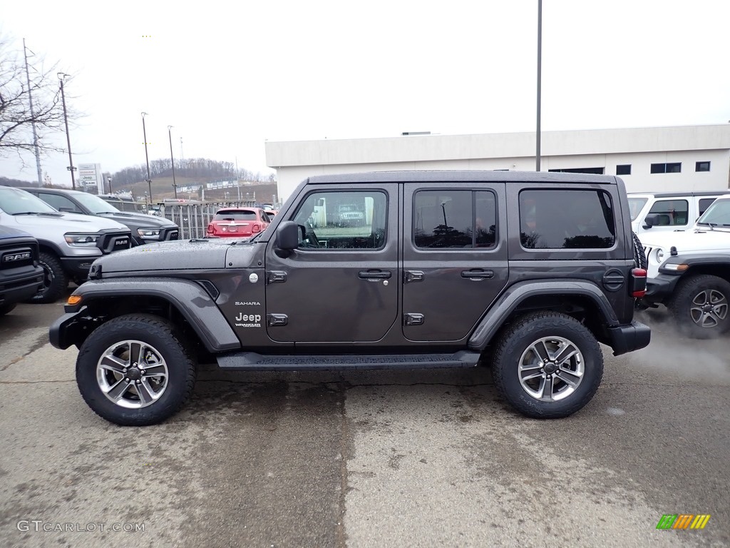 Granite Crystal Metallic 2020 Jeep Wrangler Unlimited Sahara 4x4 Exterior Photo #136277000