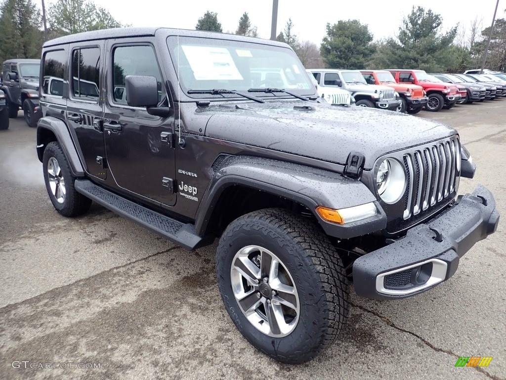 Granite Crystal Metallic 2020 Jeep Wrangler Unlimited Sahara 4x4 Exterior Photo #136277144