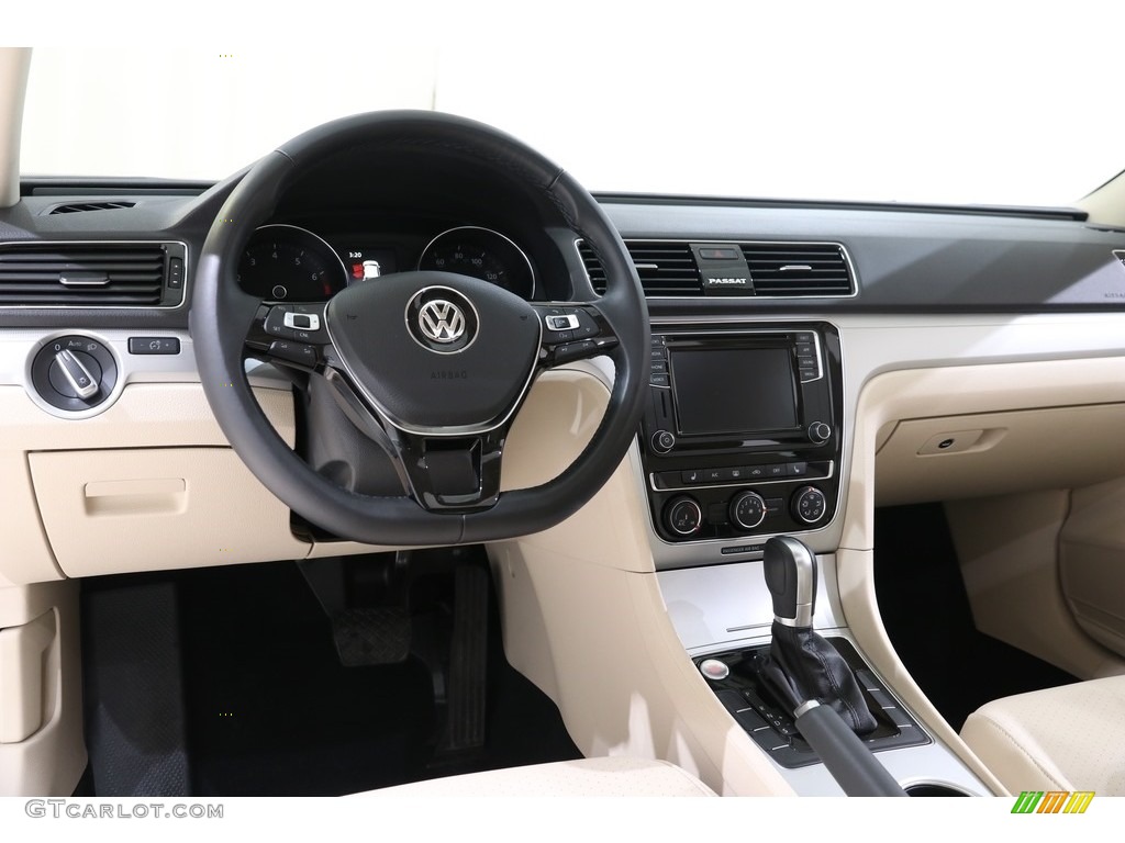 2019 Volkswagen Passat Wolfsburg Cornsilk Beige Dashboard Photo #136277936