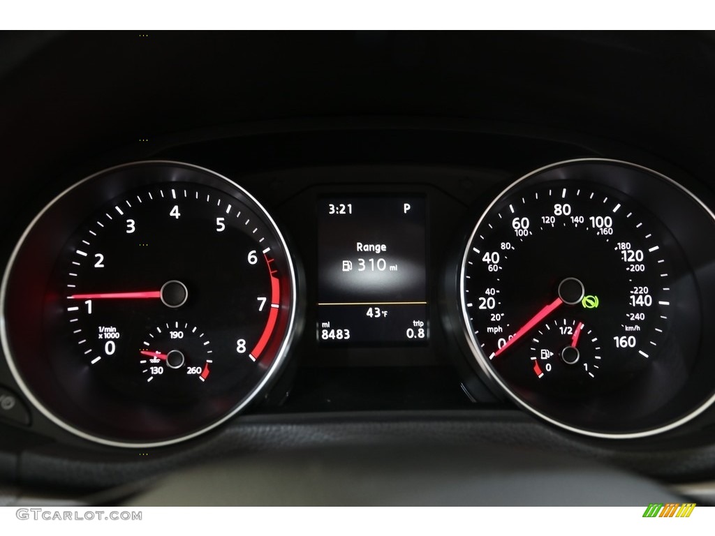 2019 Volkswagen Passat Wolfsburg Gauges Photo #136277984
