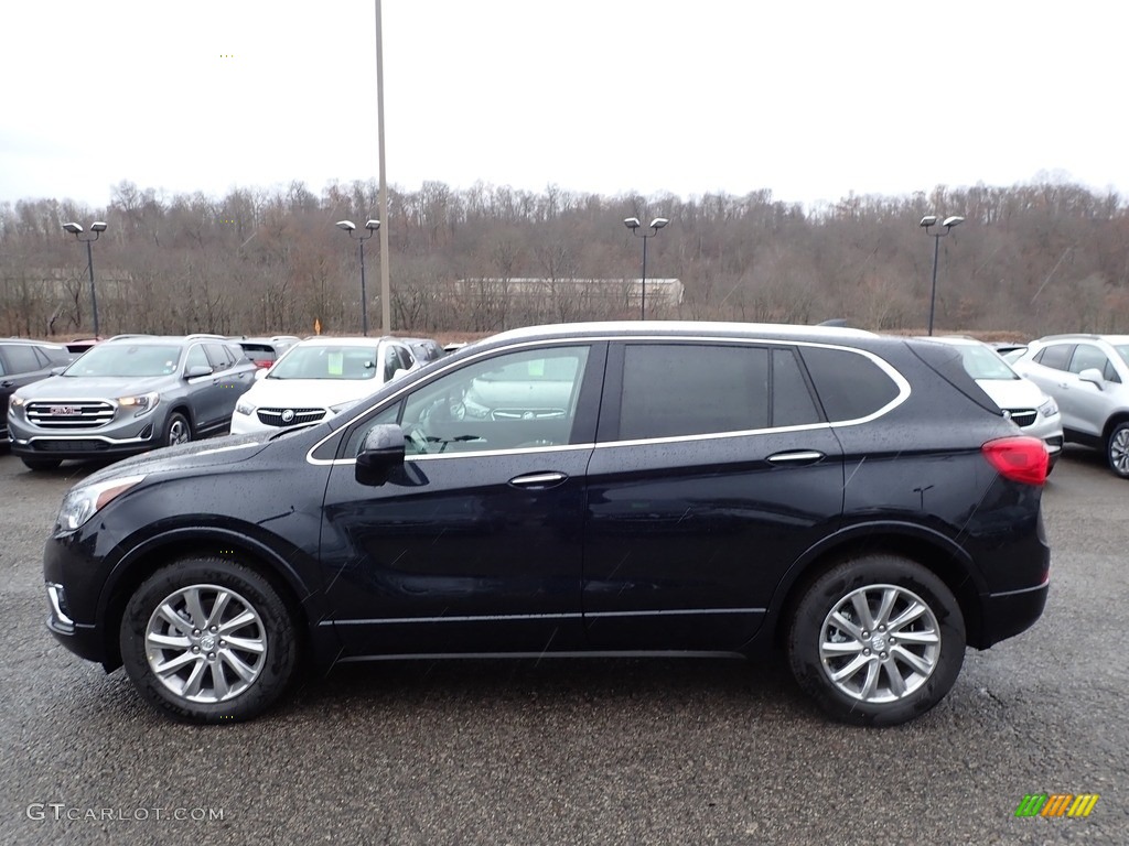 Dark Moon Blue Metallic 2020 Buick Envision Essence AWD Exterior Photo #136280060