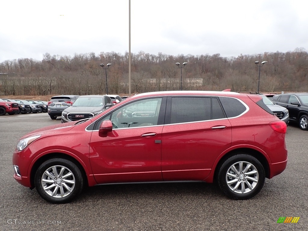 Chili Red Metallic 2020 Buick Envision Essence AWD Exterior Photo #136281116