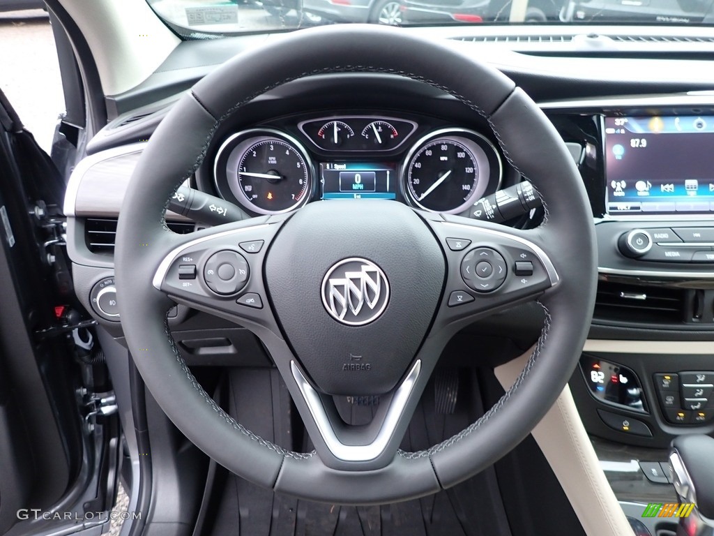 2020 Buick Envision Preferred AWD Light Neutral Steering Wheel Photo #136282535