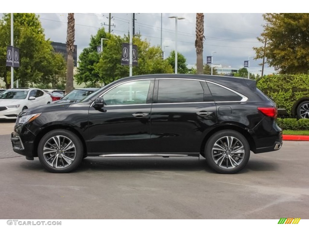 Majestic Black Pearl 2019 Acura MDX Technology Exterior Photo #136283510