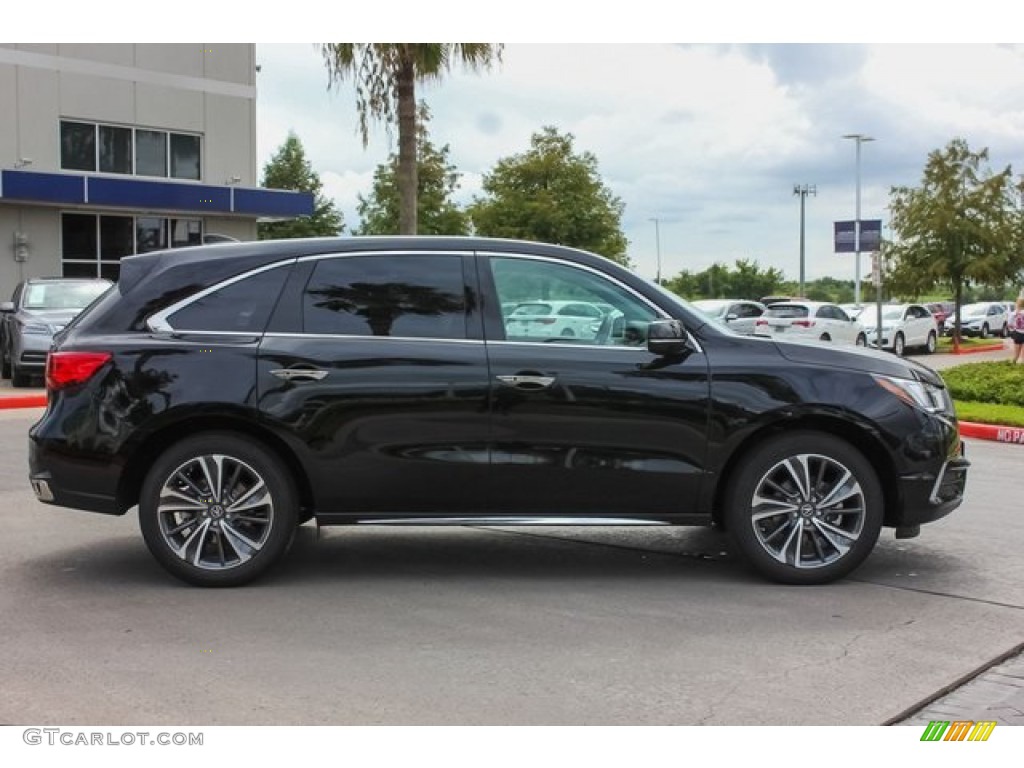 Majestic Black Pearl 2019 Acura MDX Technology Exterior Photo #136283579