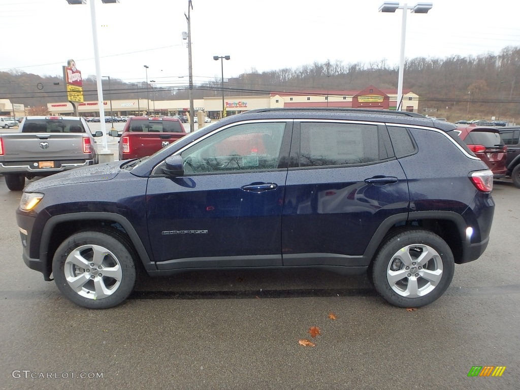 2020 Compass Latitude 4x4 - Jazz Blue Pearl / Black photo #2