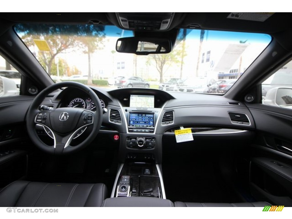 2020 Acura RLX Sport Hybrid SH-AWD Ebony Dashboard Photo #136284323