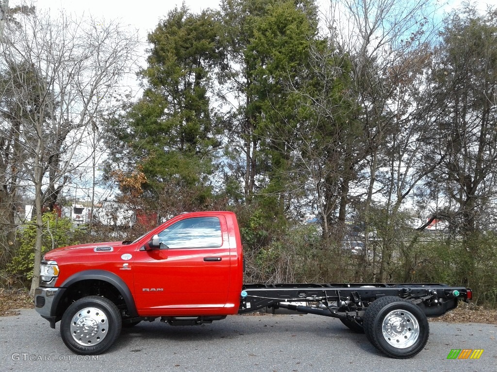 Flame Red 2019 Ram 5500 Tradesman Regular Cab 4x4 Chassis Exterior Photo #136284404
