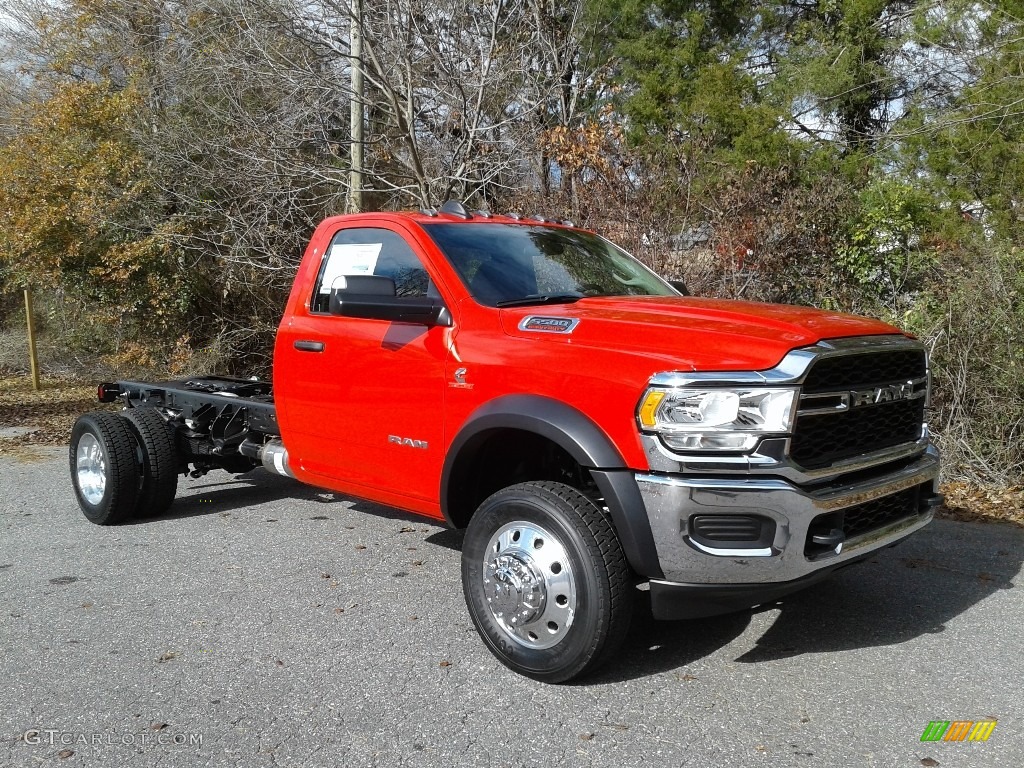 Flame Red 2019 Ram 5500 Tradesman Regular Cab 4x4 Chassis Exterior Photo #136284524